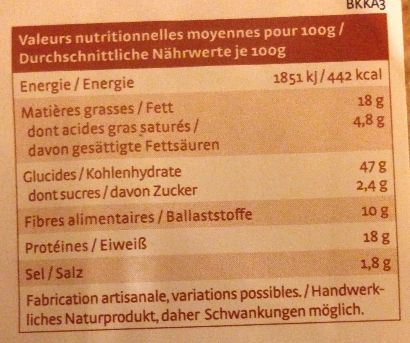Pural Crusty fromage graines de courge packshot
