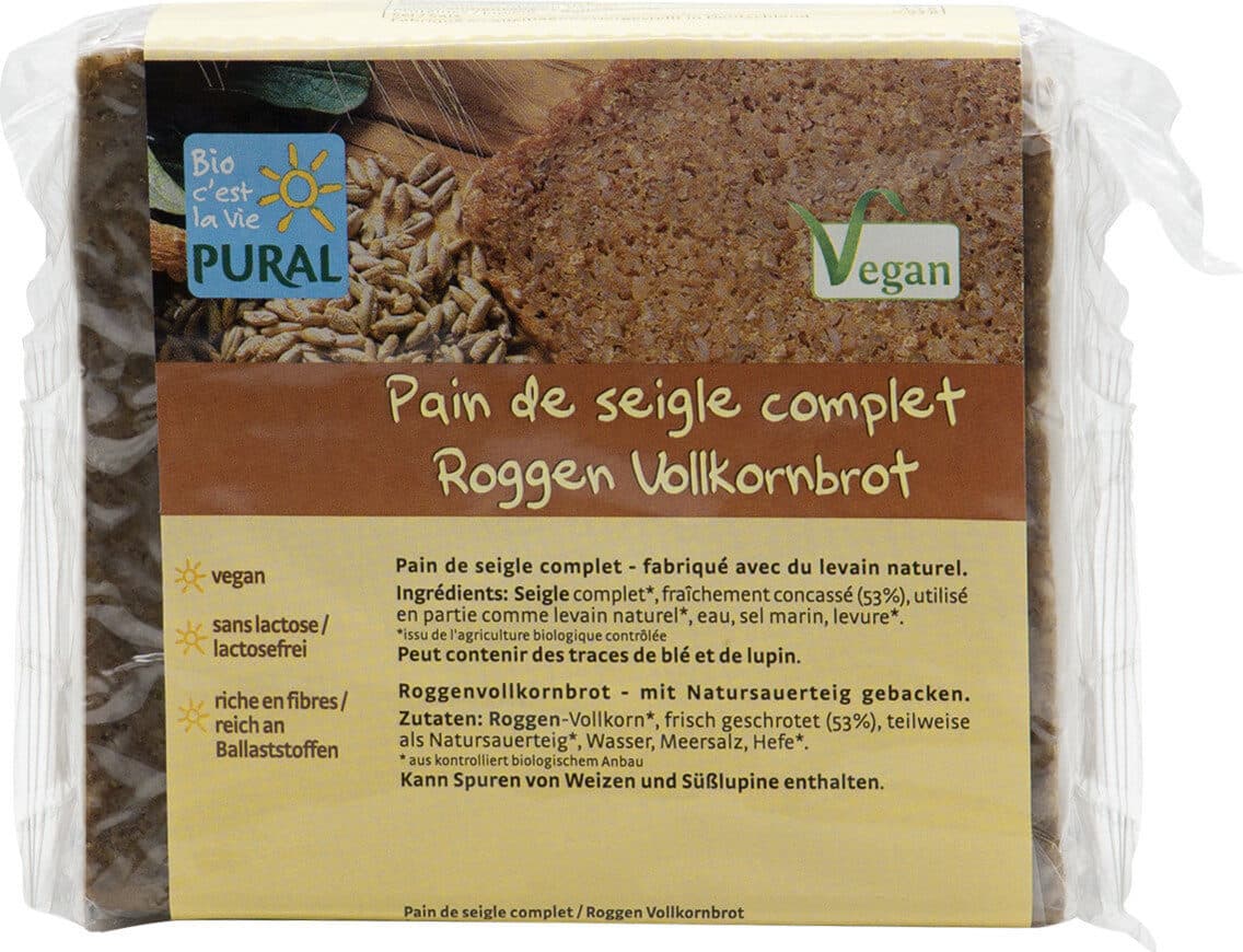 Pural Pain au seigle complet packshot