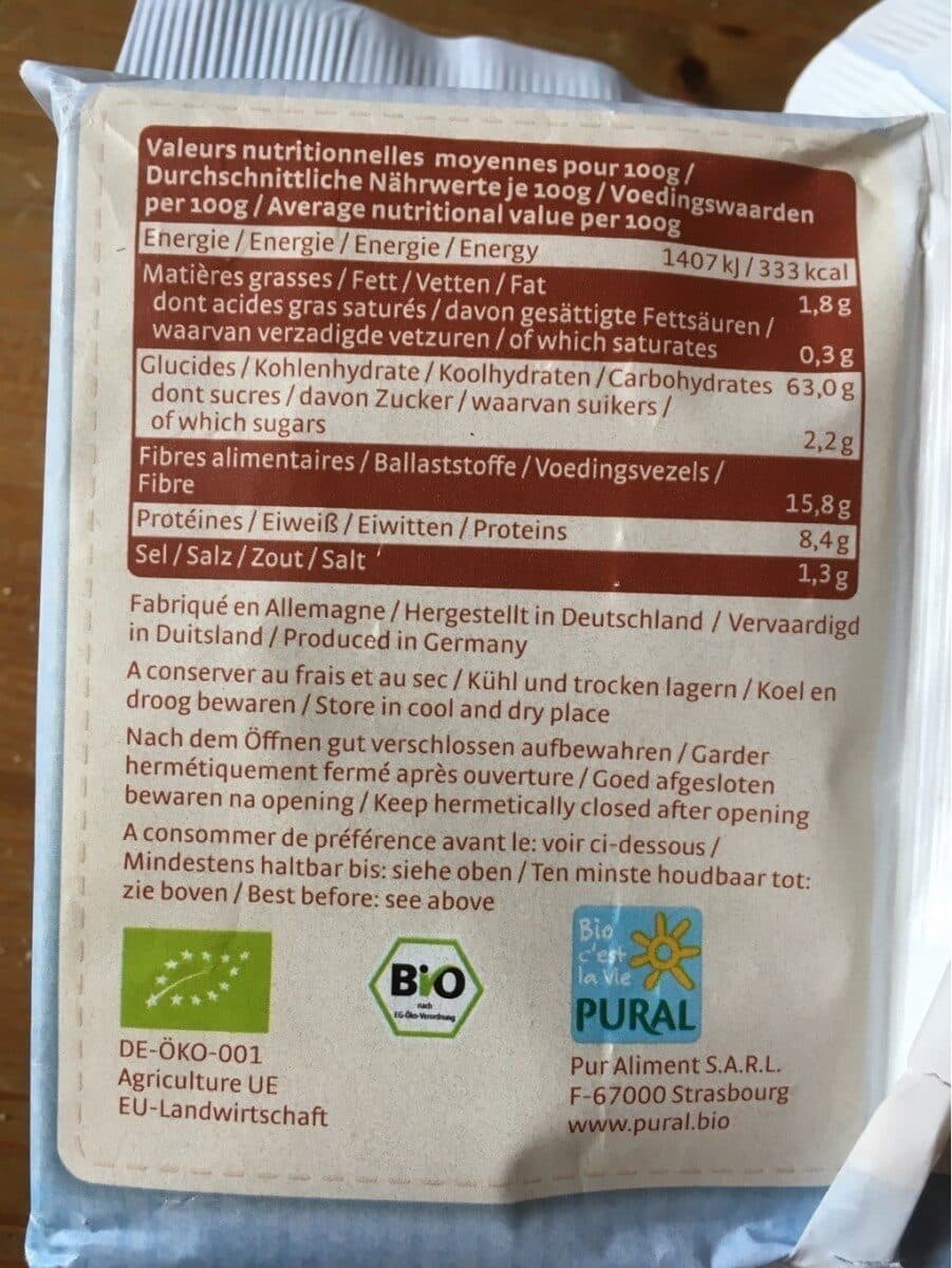 Pural Knäcke classic demeter packshot