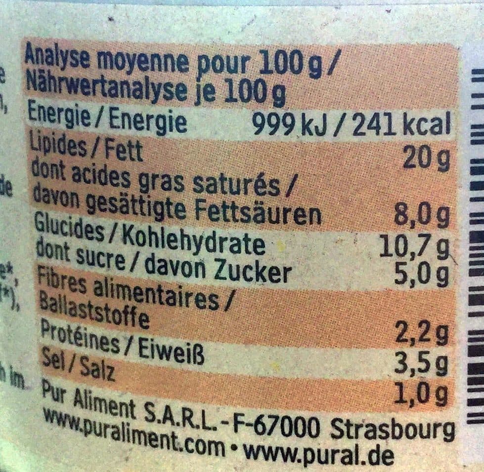 Pural Sésam-Curry packshot