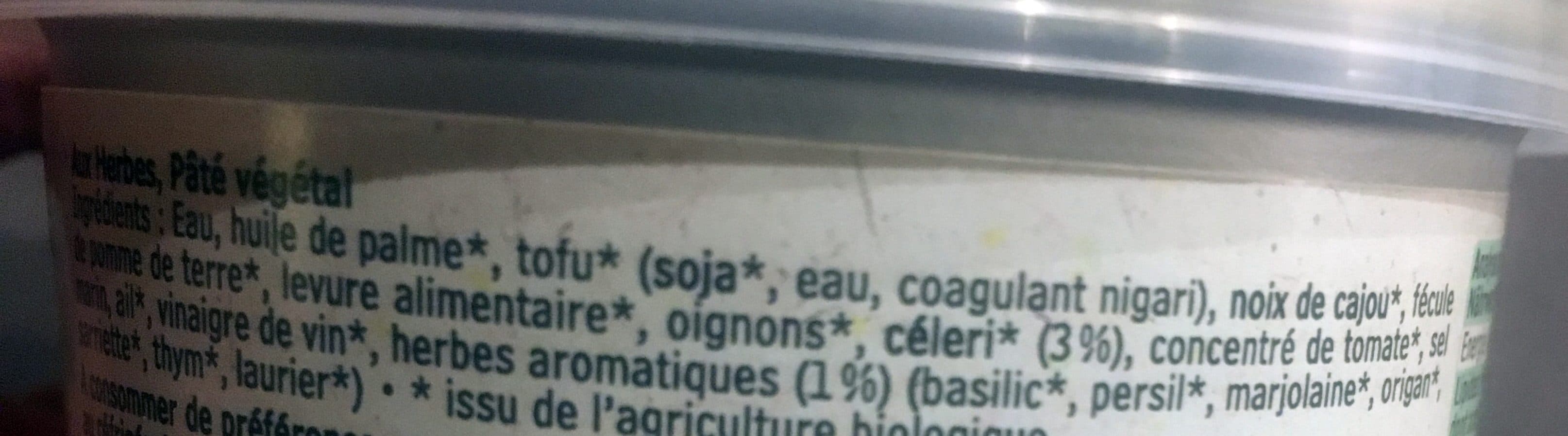 Pural Paté Végétal packshot