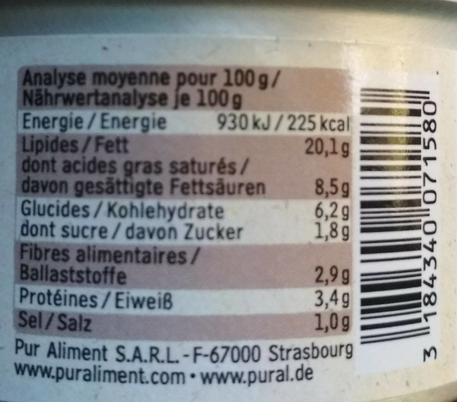 Pural Patés Végétaux champion packshot