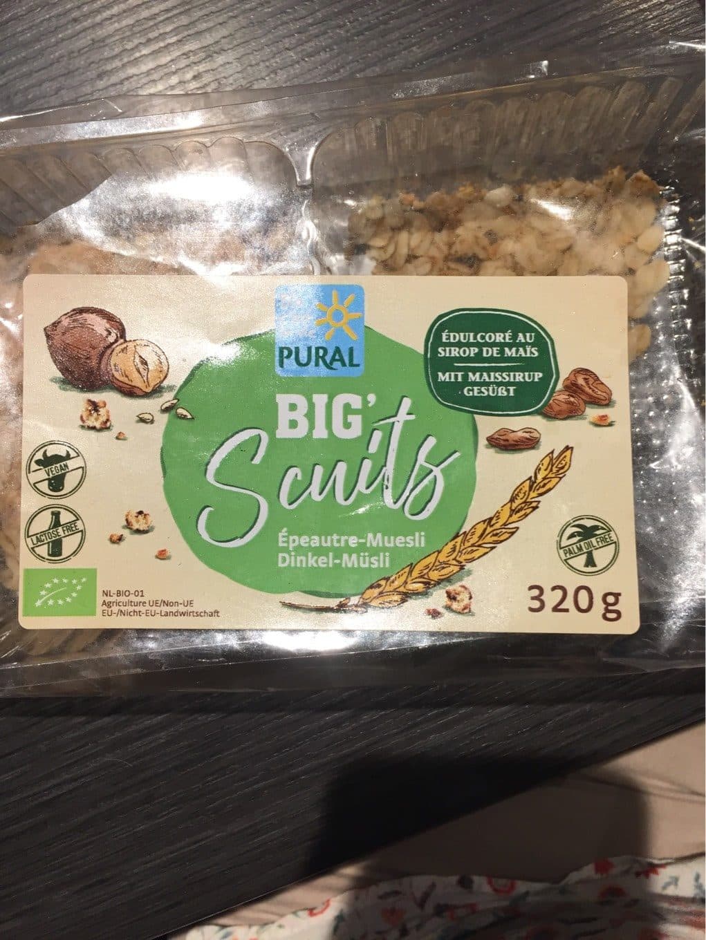 Pural Bigscuits Epeautre Muesli 320G packshot
