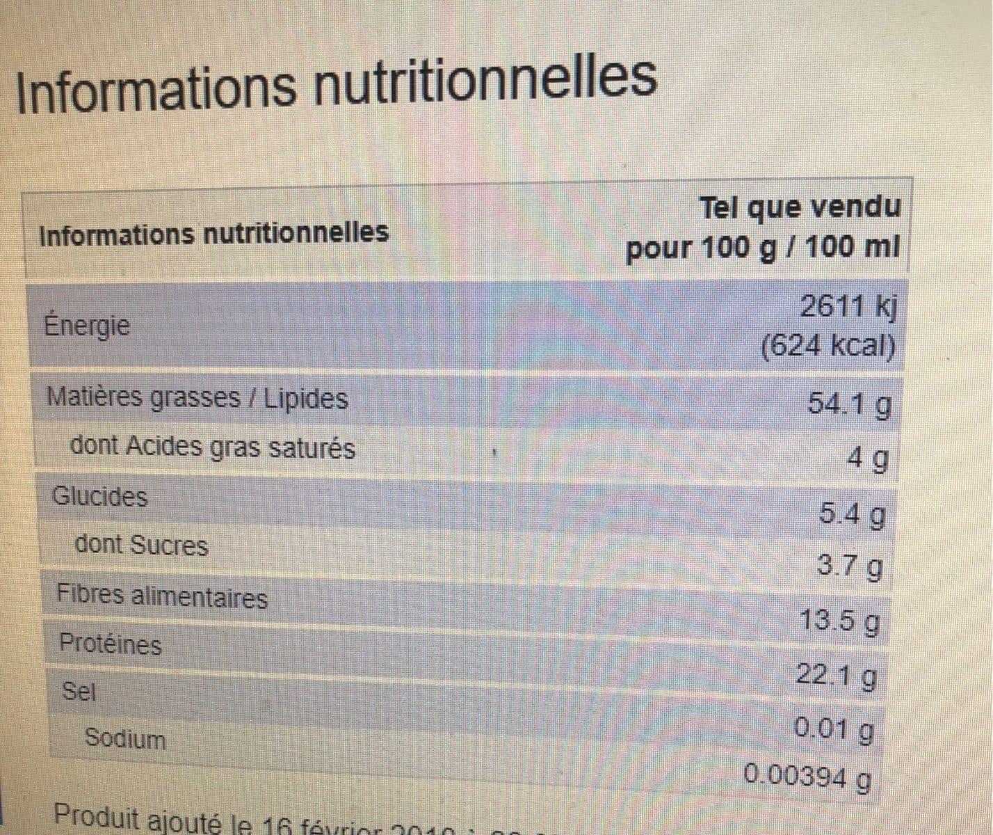 Pural AMANDES AVEC PEAU packshot