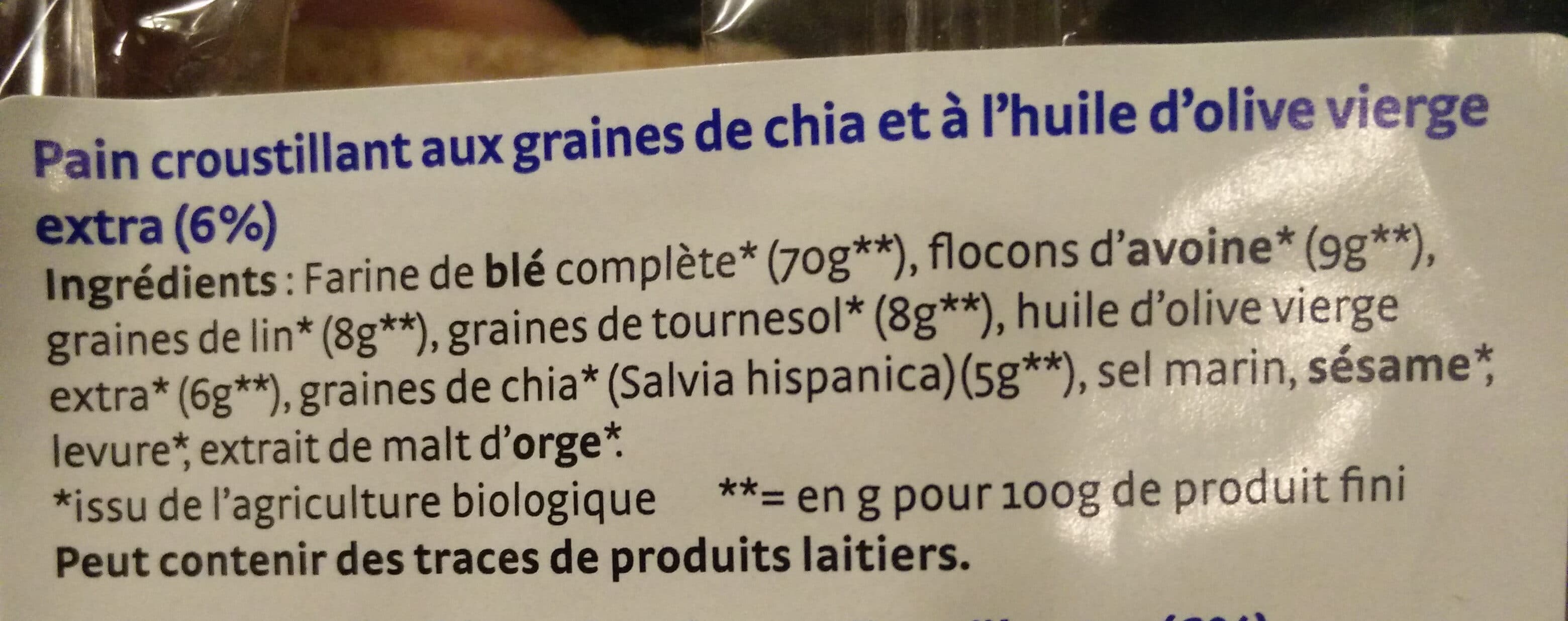 Pural Crusty chia packshot