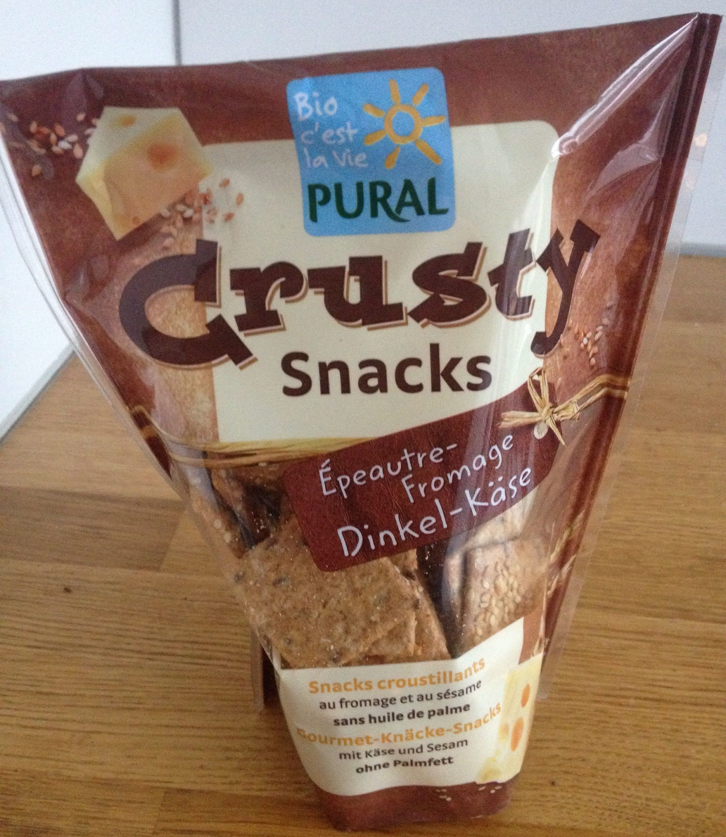 Pural snacks croustillants epeautre fromage packshot