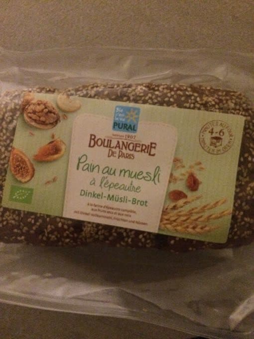 Boulangerie de paris Pain Muesli Epeautre packshot