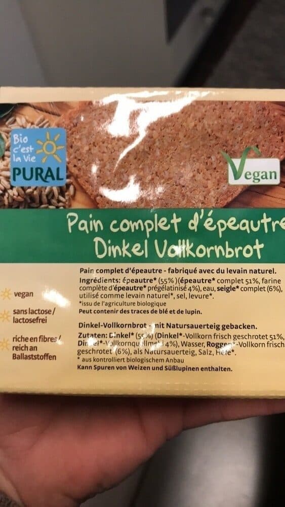 Pural Pain complet d'épautre packshot
