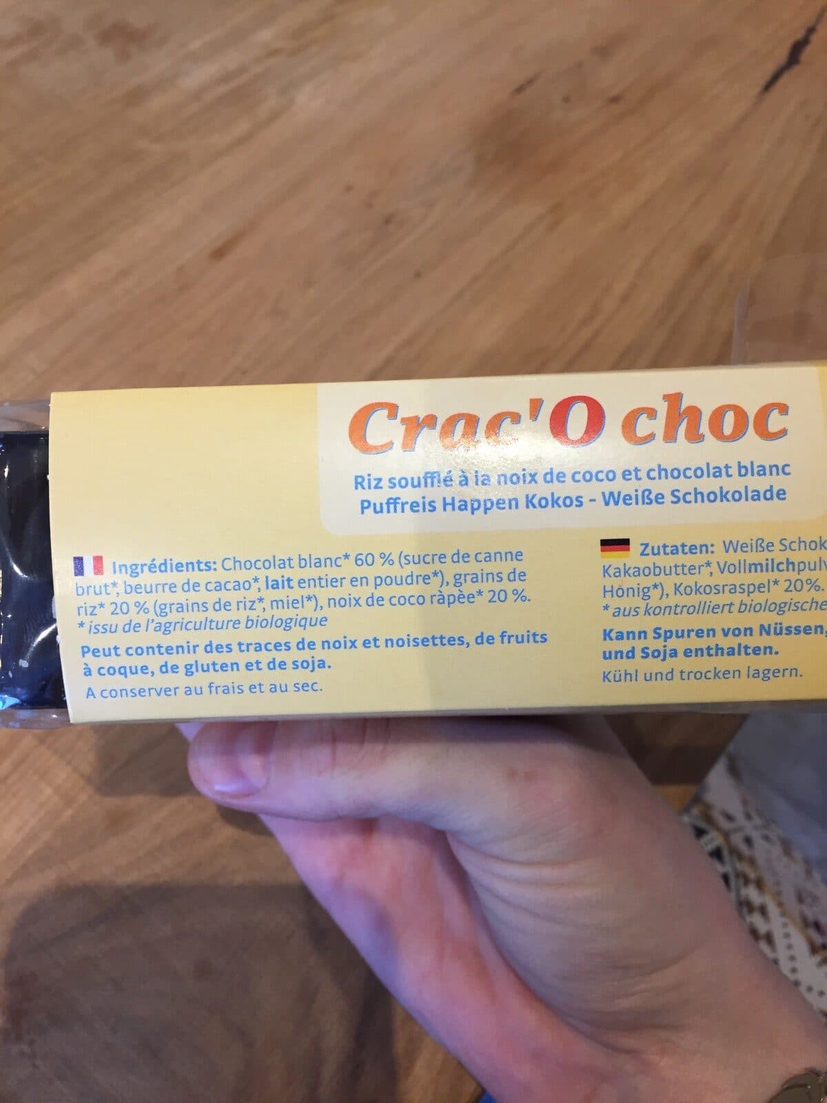 Pural Crac'o Choc, Kokos Weiße Schokolade packshot