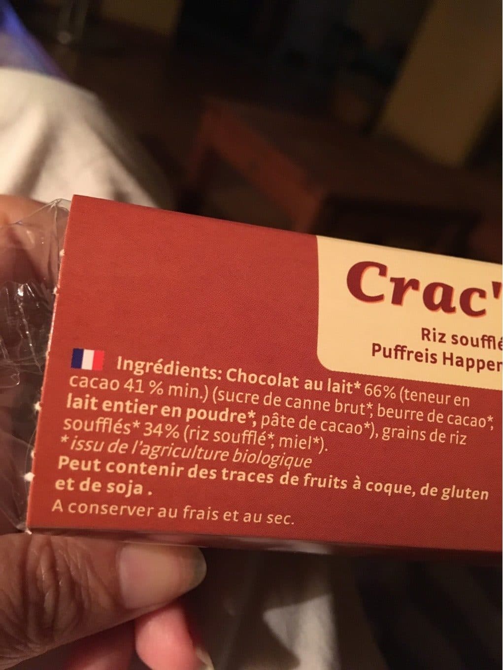 Pural Crac'o Choc Au Chocolat Lait packshot