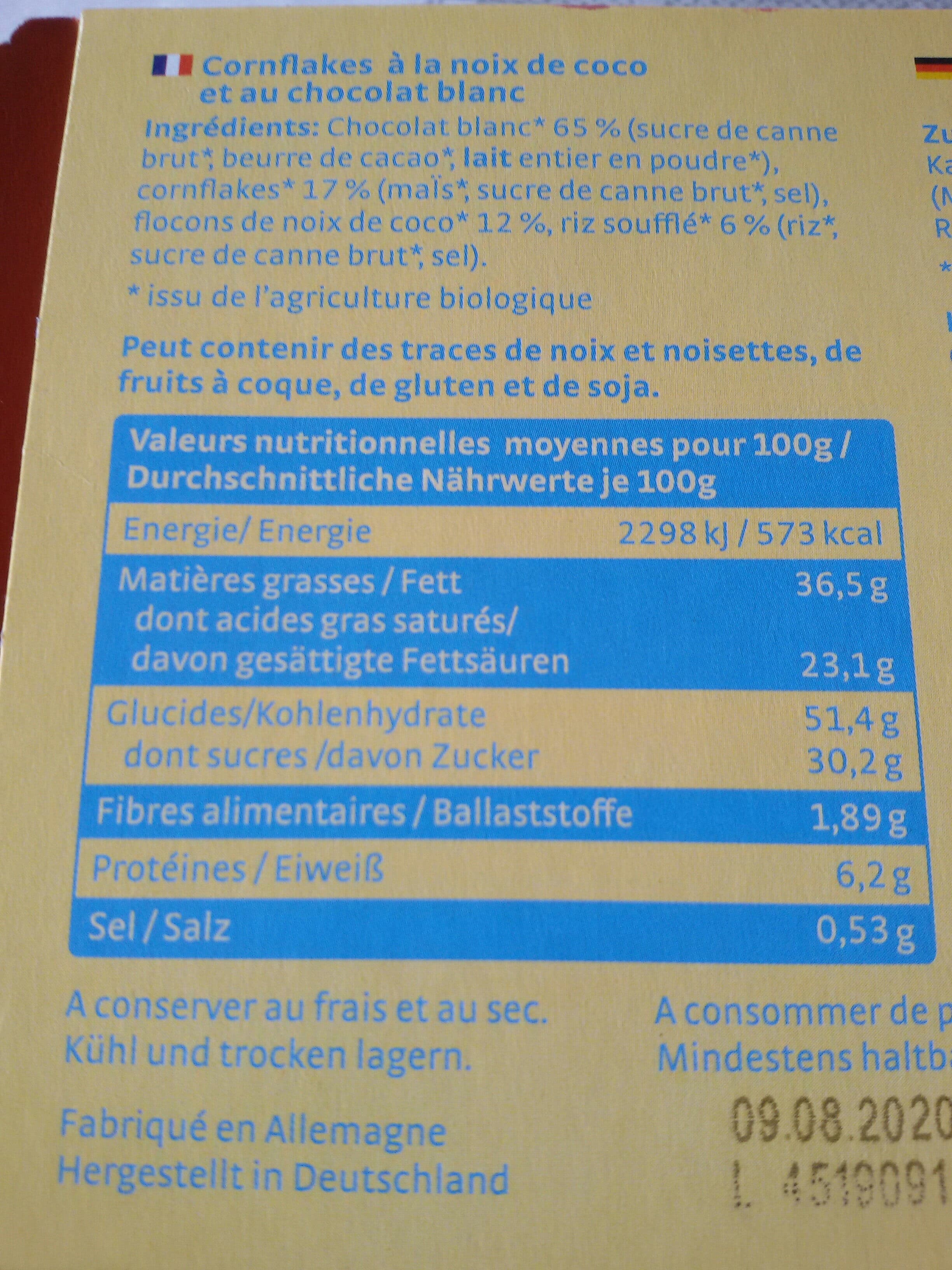 Bio c'est la vie PURAL Choc'Croc weiße Schokolade Kokos packshot