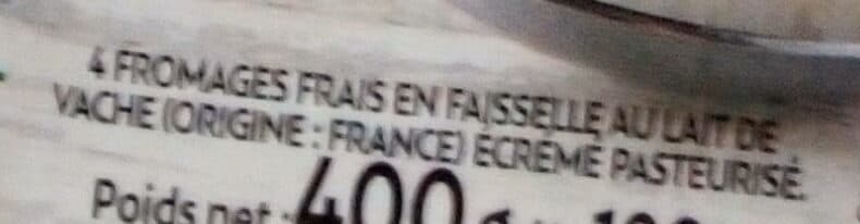 Rians La faisselle 0% - fromage blanc de campagne packshot