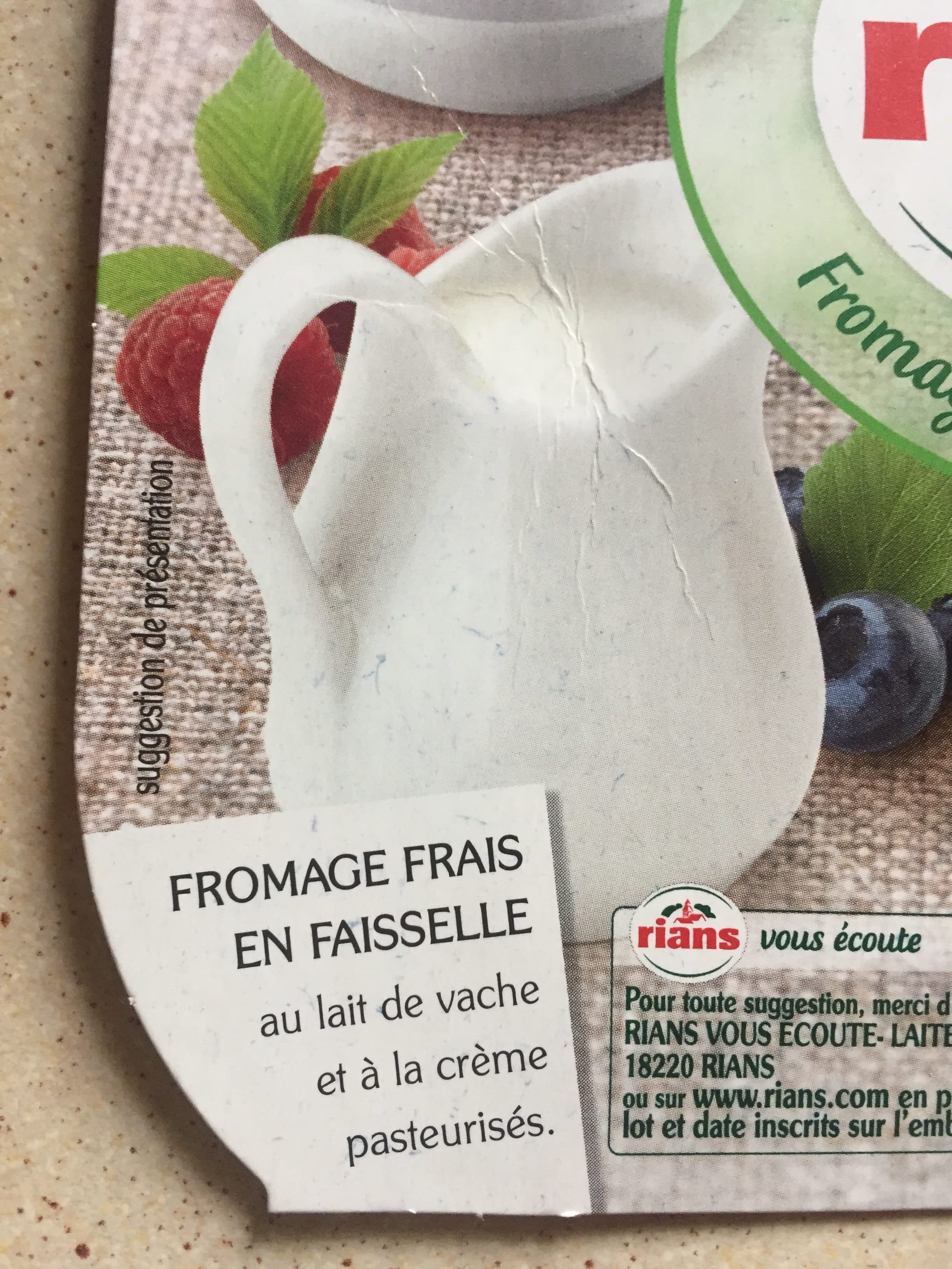 Rians Fromages frais en faisselles 4x100g + 2x100g gratuits packshot
