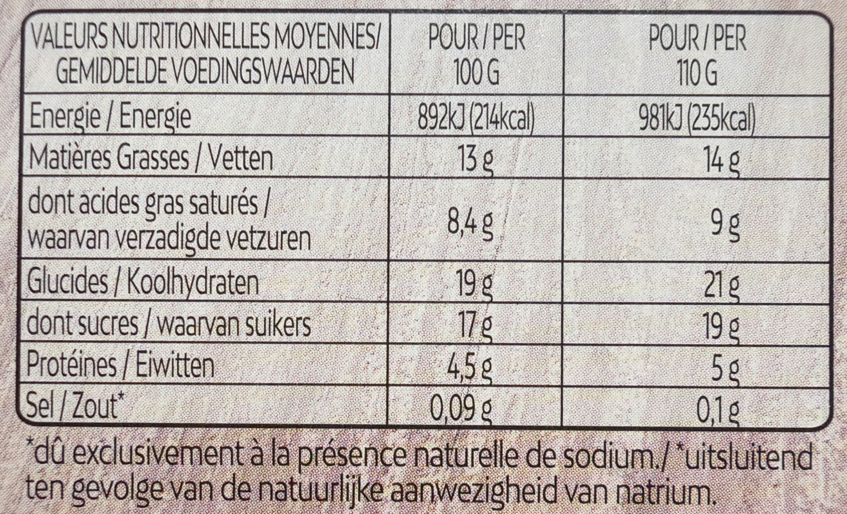 Rians Le fondant au chocolat noir packshot