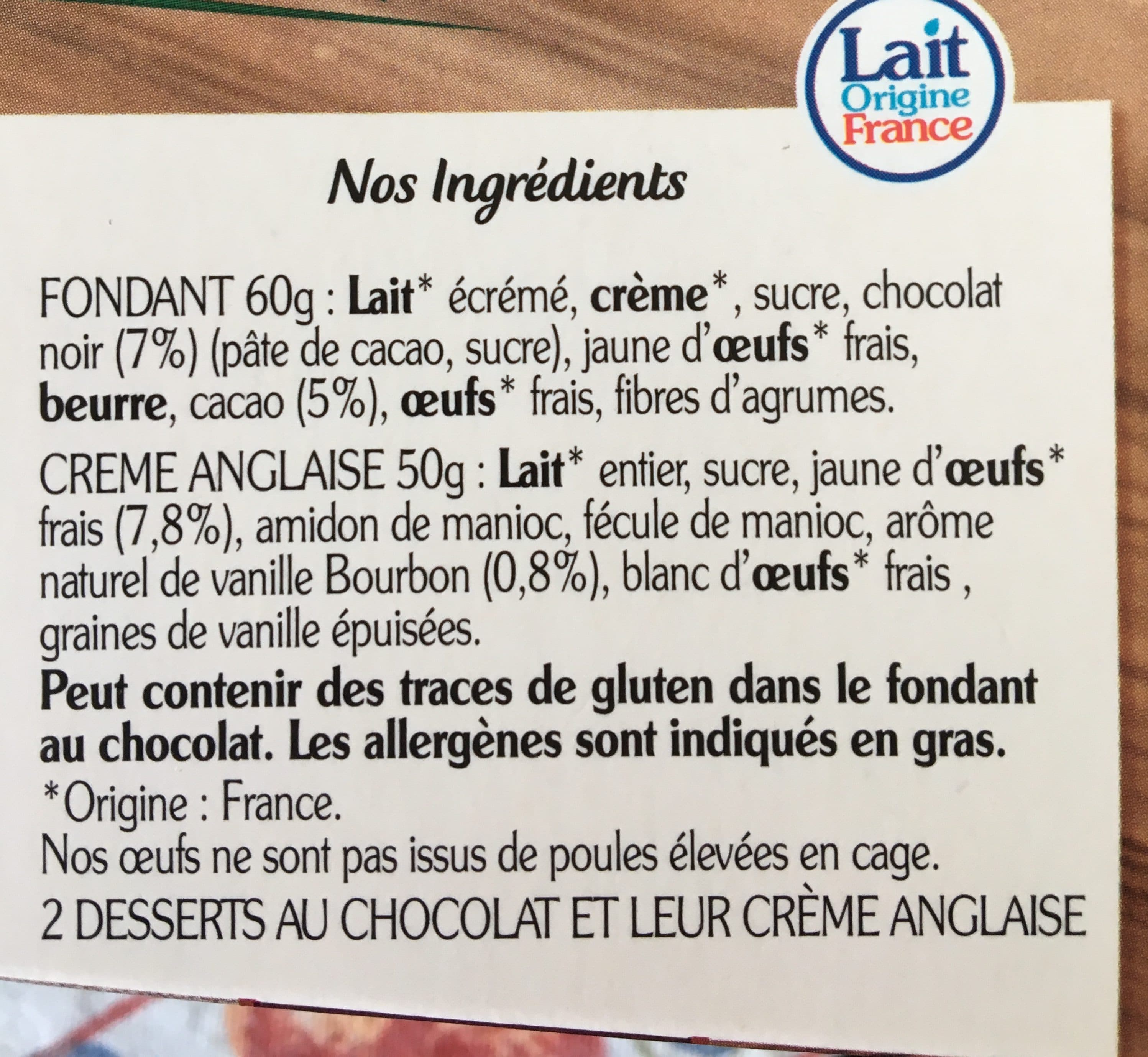 Rians Le fondant au chocolat noir packshot