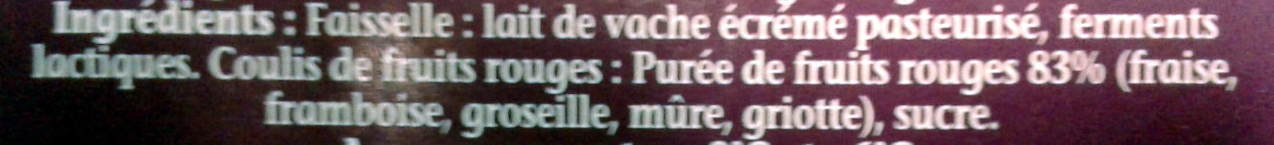 Rians Faisselle et coulis de fruit rouge 0% packshot