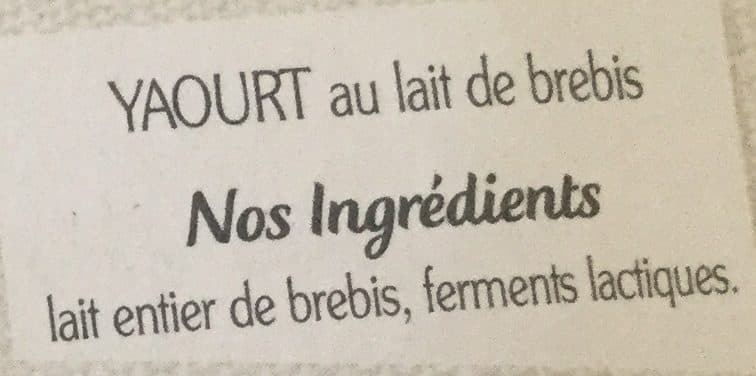 Rians La Brebis - Yaourt nature packshot