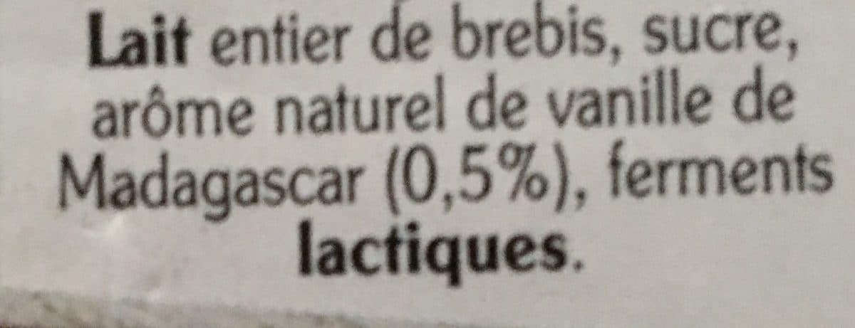 Rians Yaourt de Brebis Vanille packshot