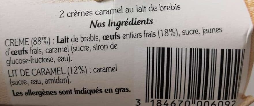 Rians Crème Caramel au lait de brebis packshot