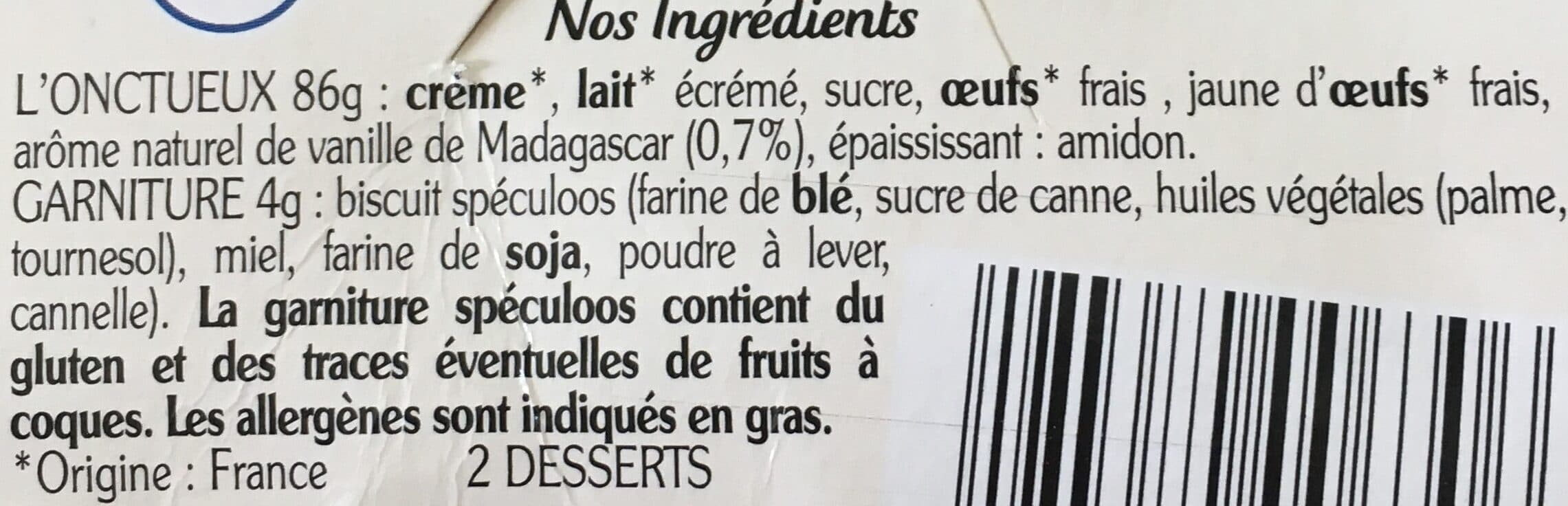 rians L'Onctueux Vanille & Spéculoos packshot