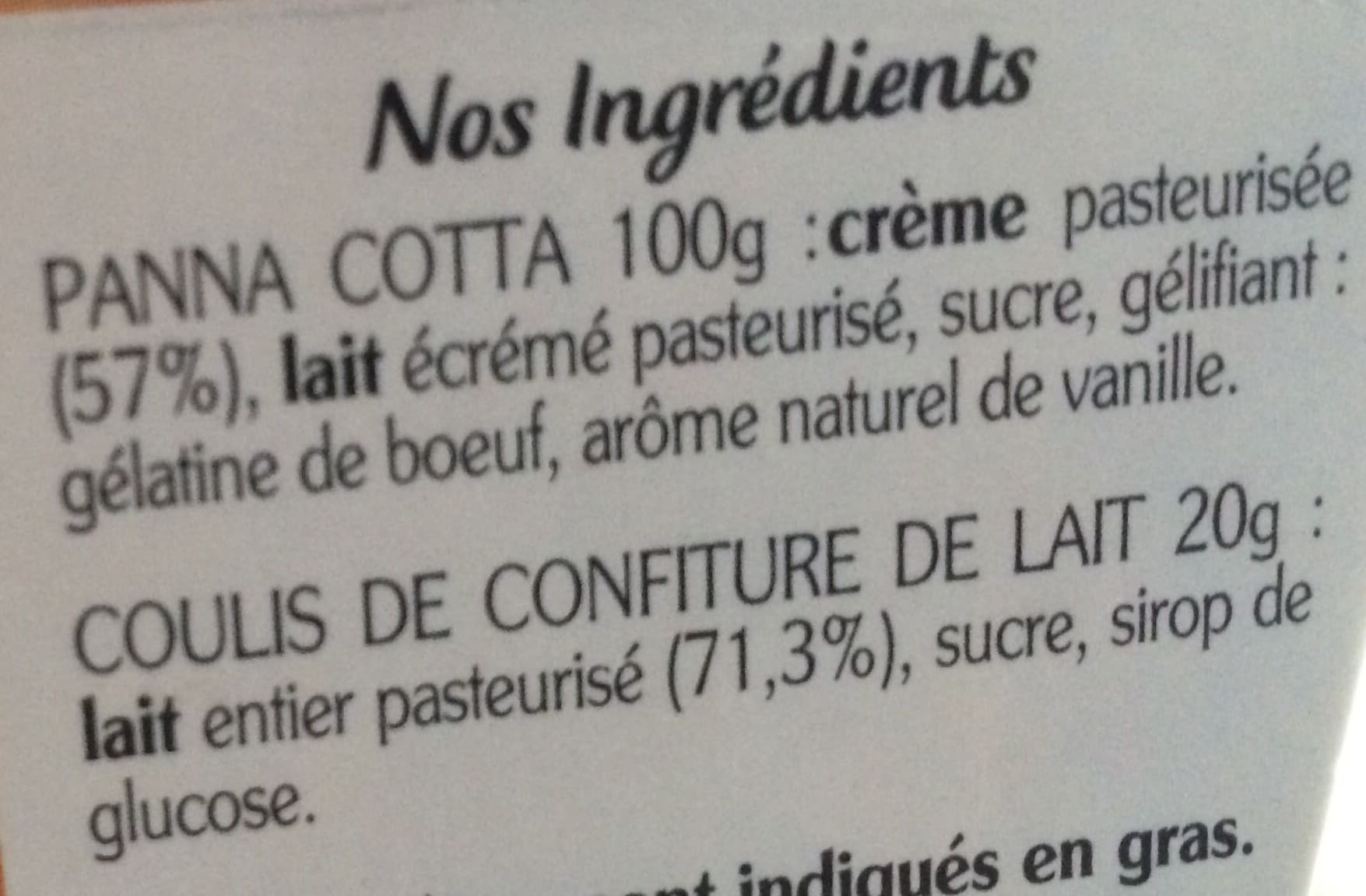 Rians La Panna Cotta et sa confiture de lait packshot