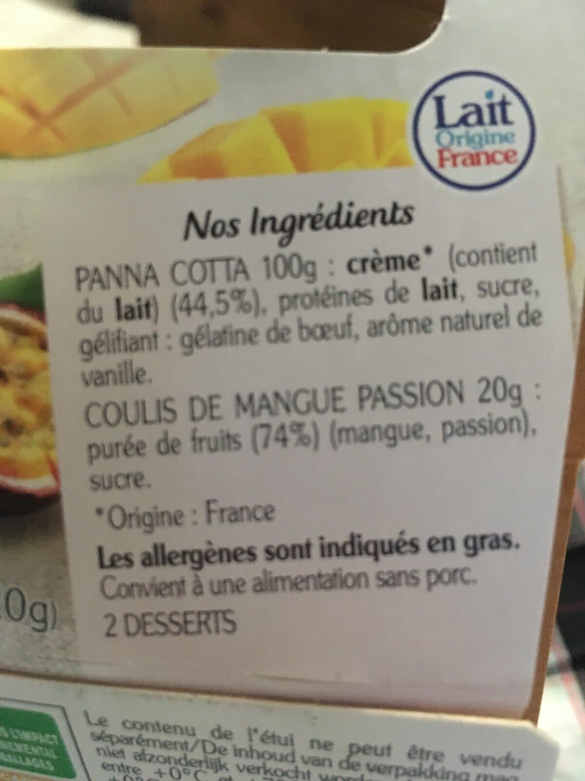 Rians Panna Cotta packshot