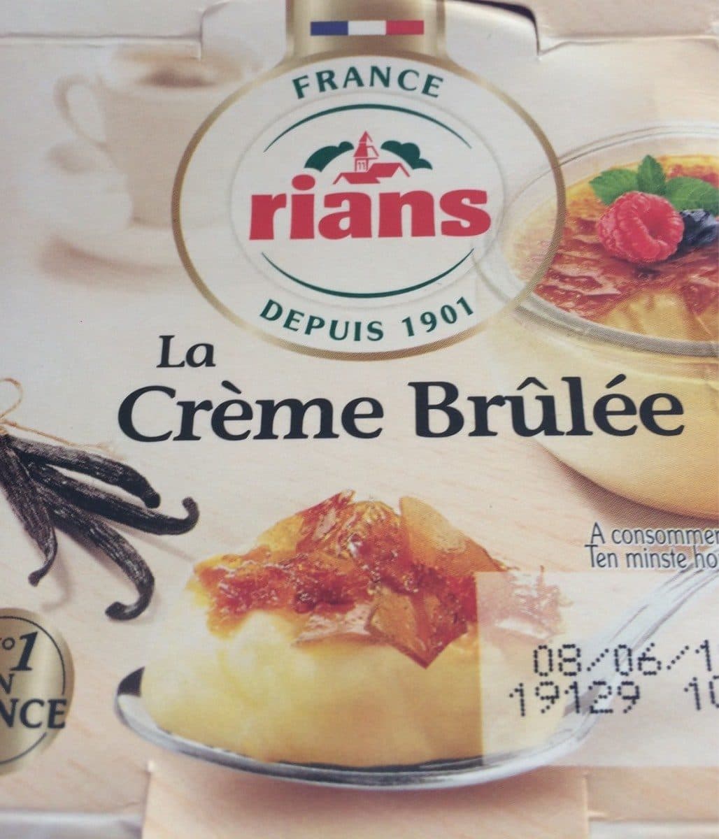 Rians La crème brûlée packshot
