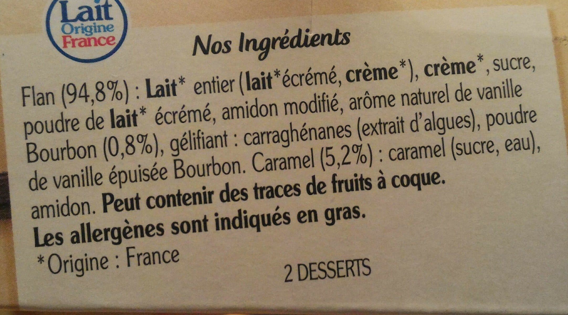 Hugues Triballat Le flan vanille et caramel packshot