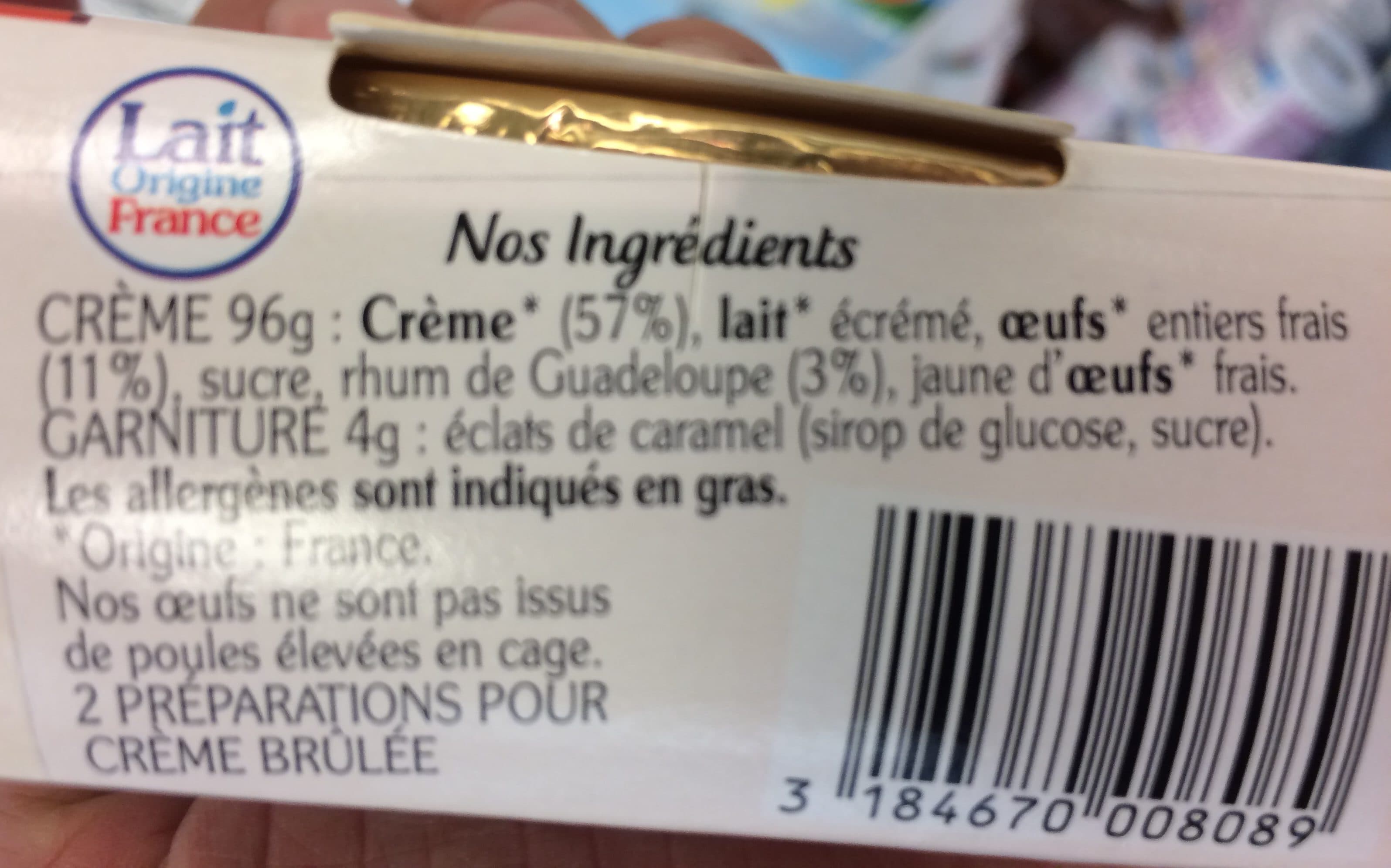 Rians La creme brulée au Rhum packshot
