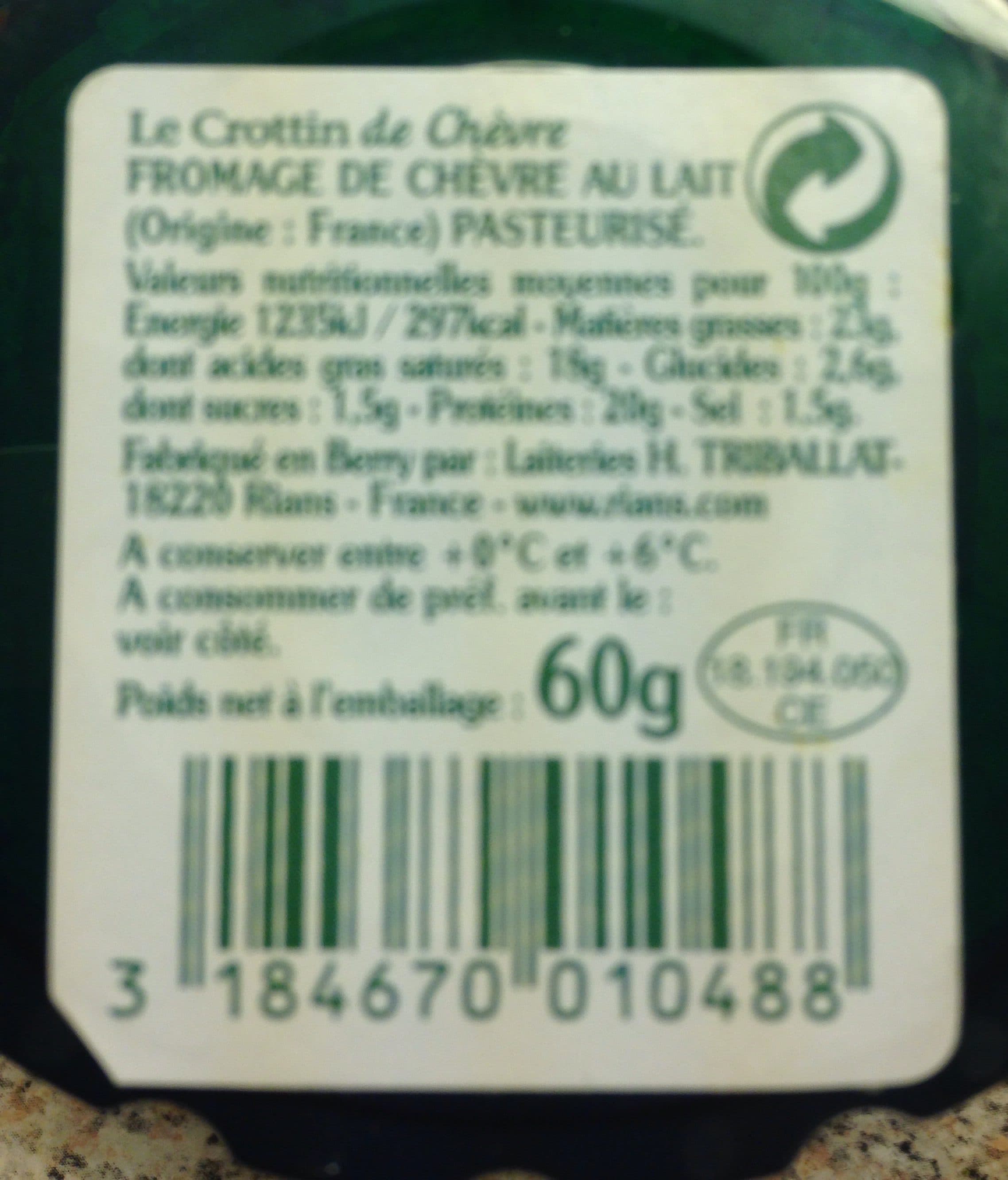Rians Le Crottin de Chèvre packshot