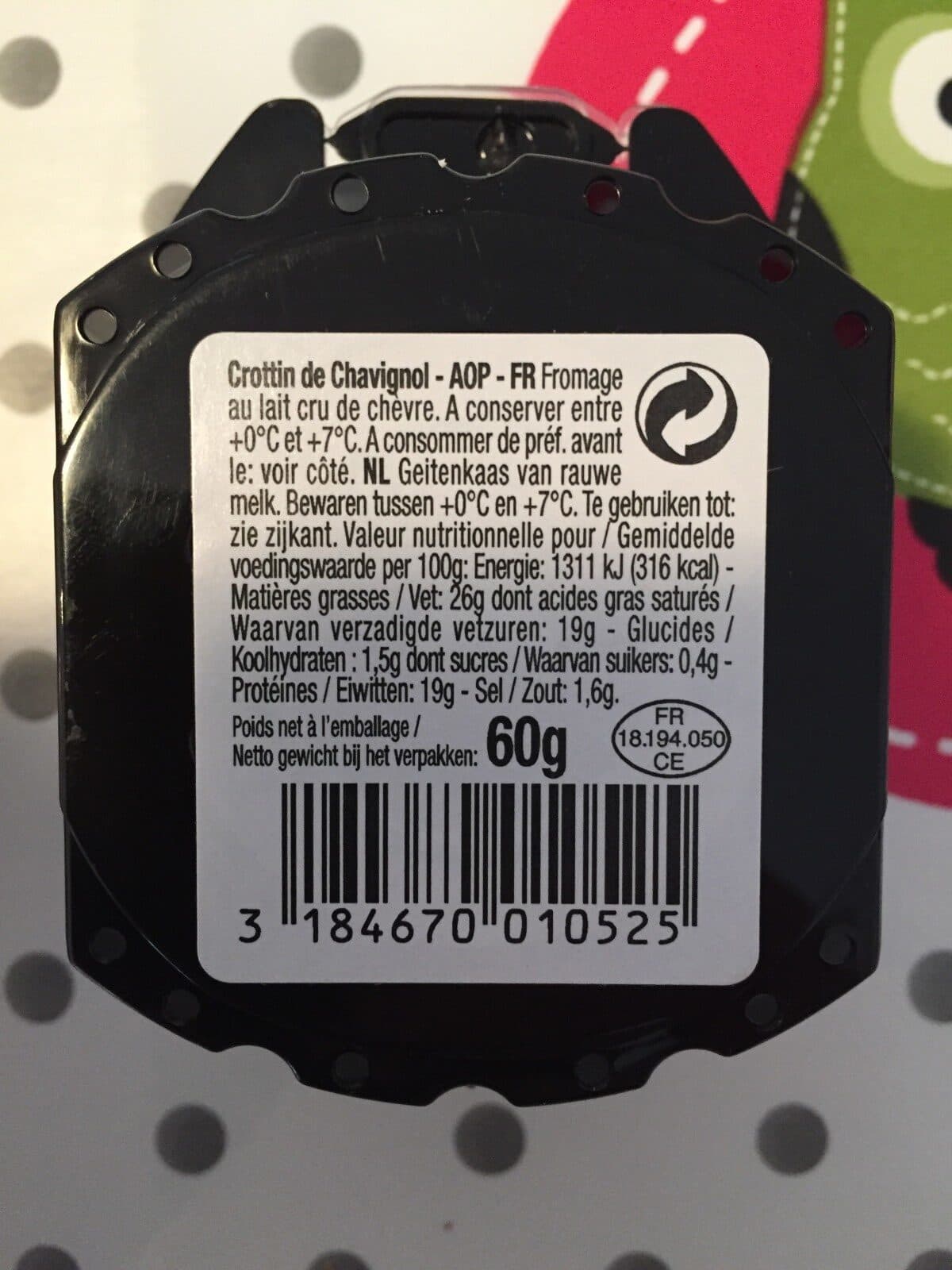 Open Food Facts Crottin de Chavignol packshot