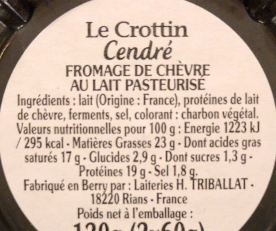 Rians Le crottin cendré packshot