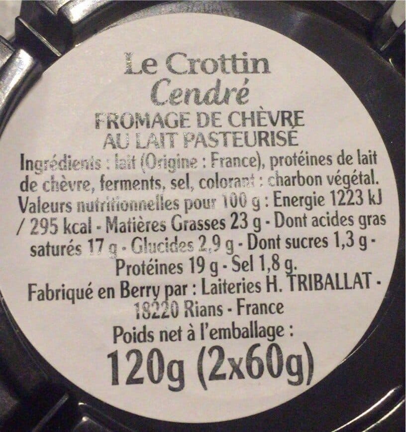 Rians Crottin de Chèvre cendré packshot