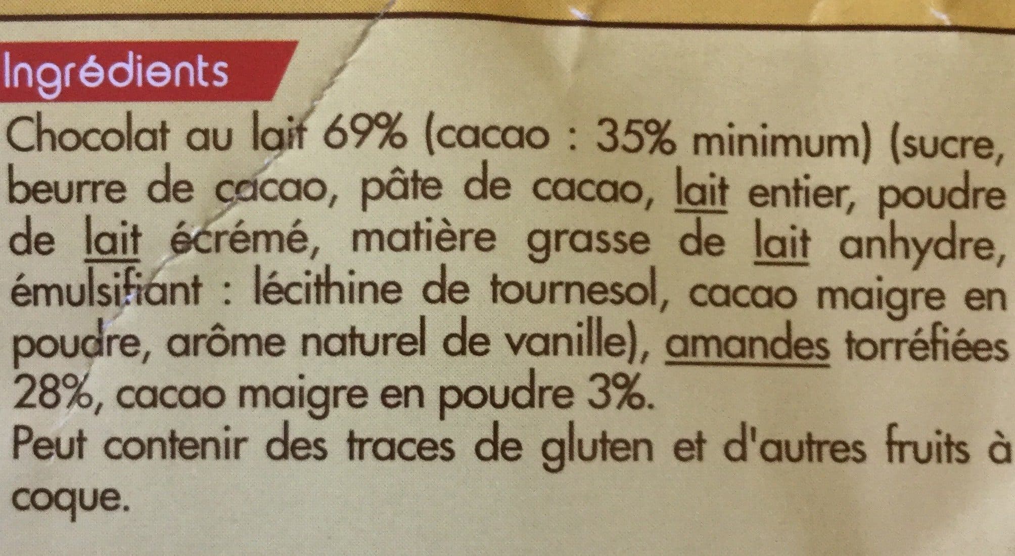 Carrefour Amandes cacaotees packshot