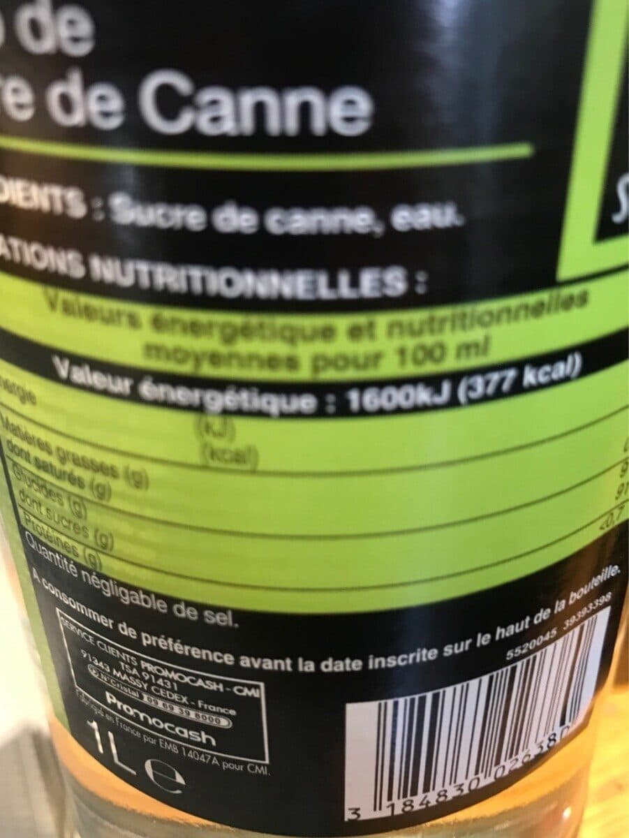 Saxo Sirop de sucre de Canne packshot