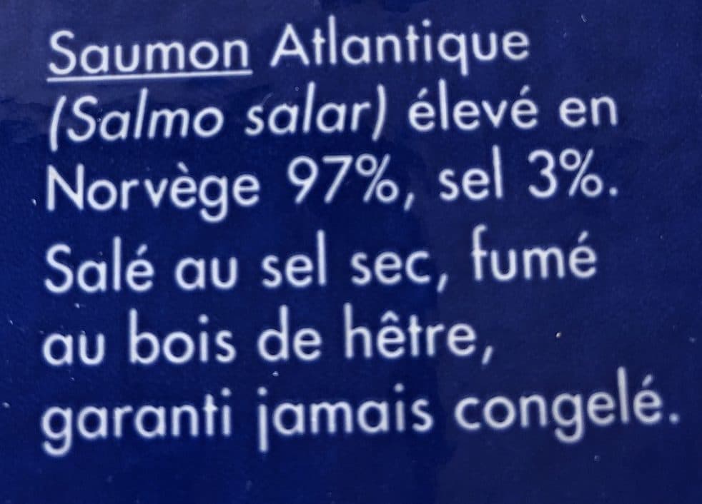 Carrefour SAUMON ATLANTIQUE FUME DE NORVEGE 10 tranches packshot