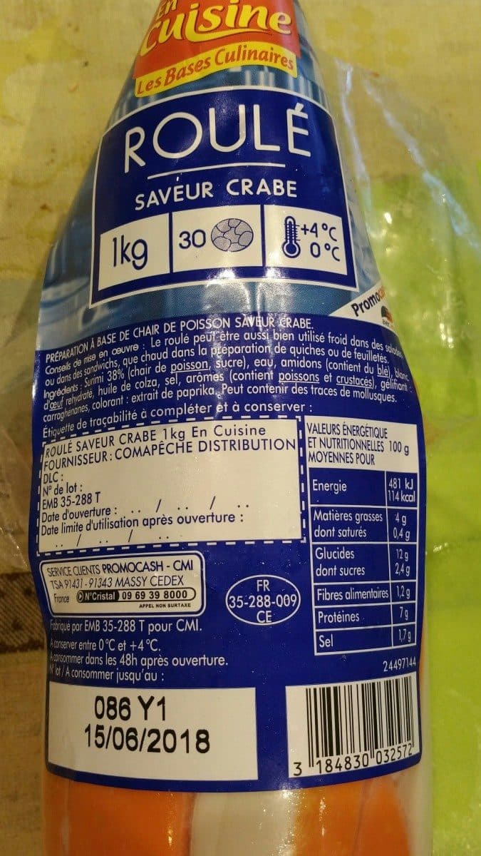 En Cuisine Roulé saveur crabe packshot