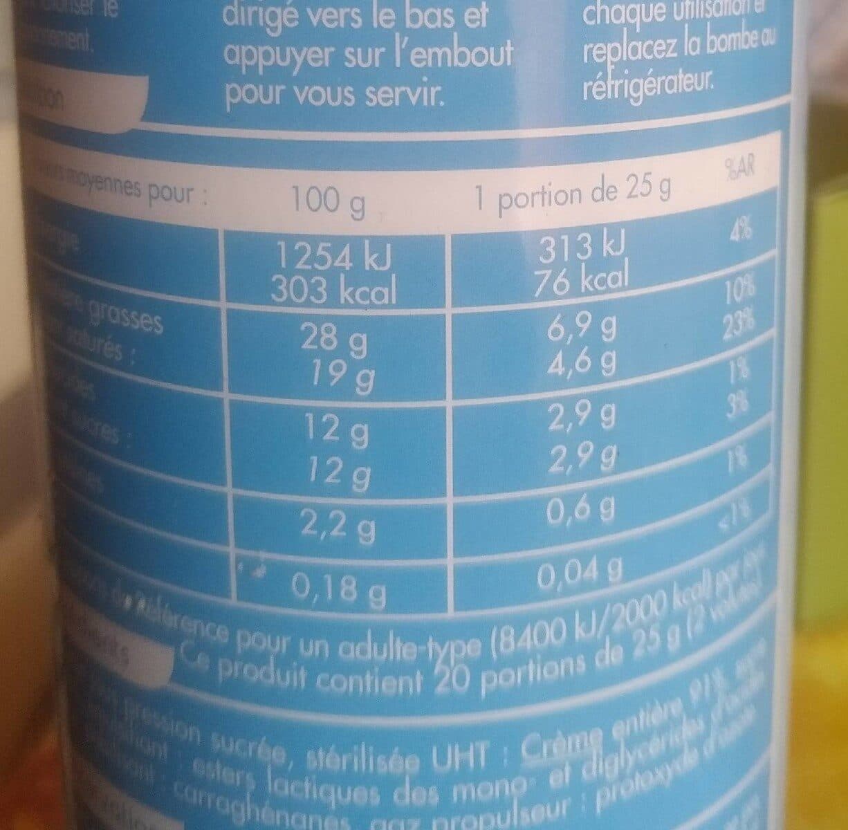 Carrefour Creme fouettee packshot