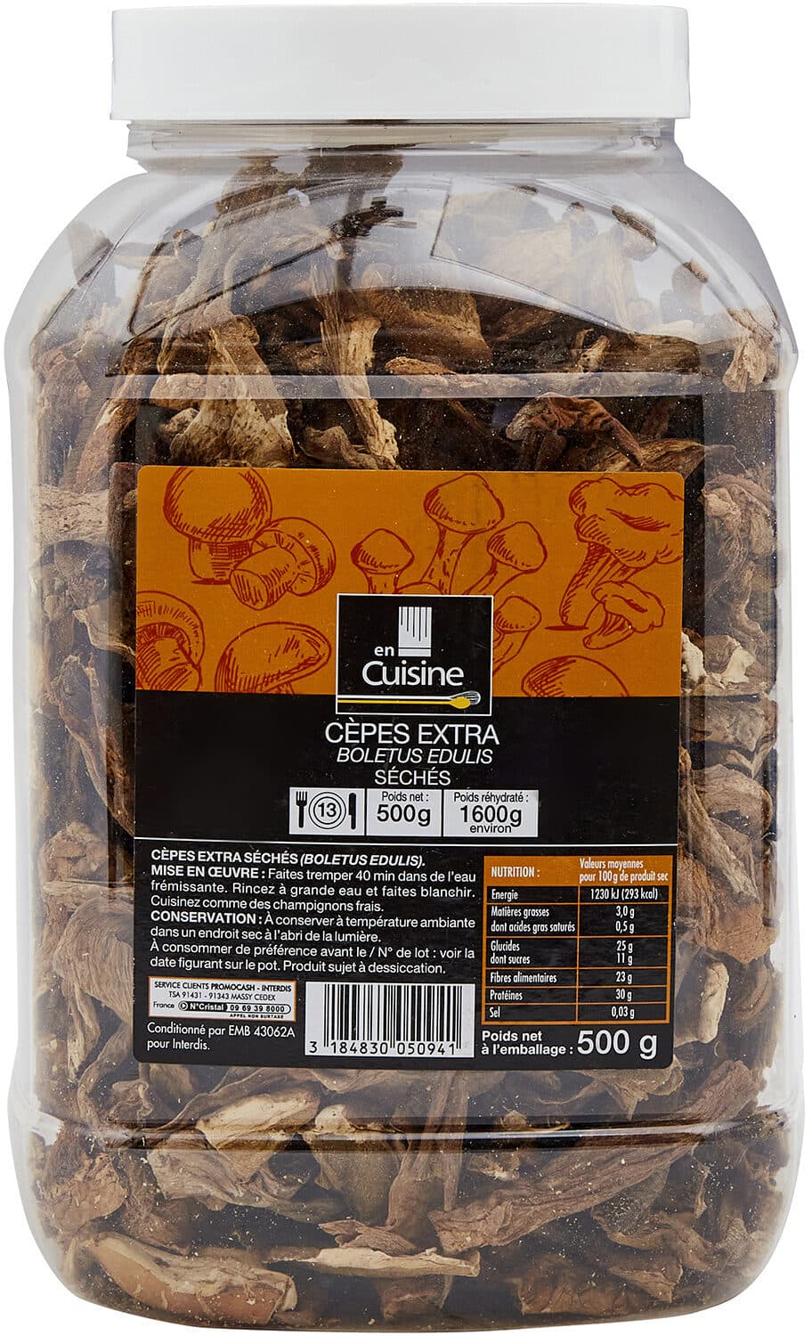 Carrefour Cèpes Extra Boletus Edulis packshot