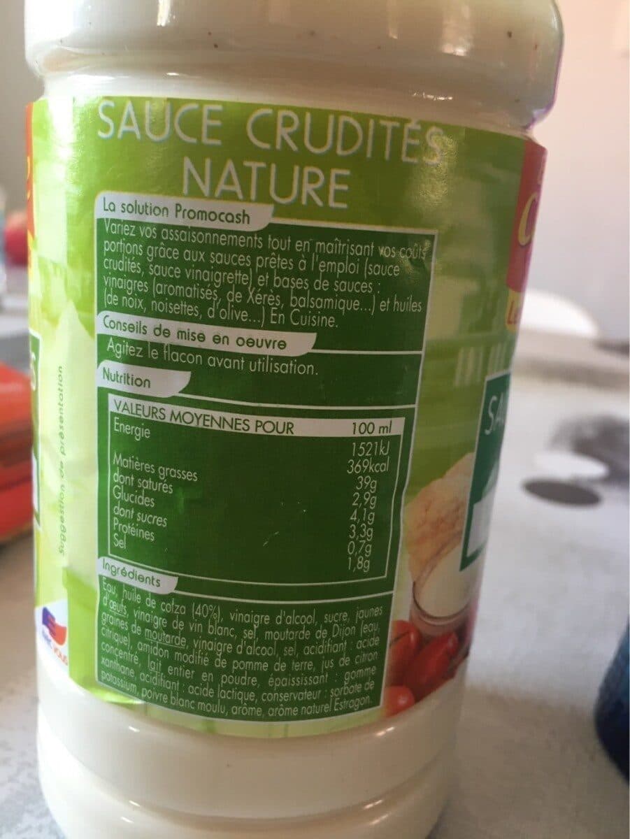 Carrefour Sauce Crudité Nature packshot
