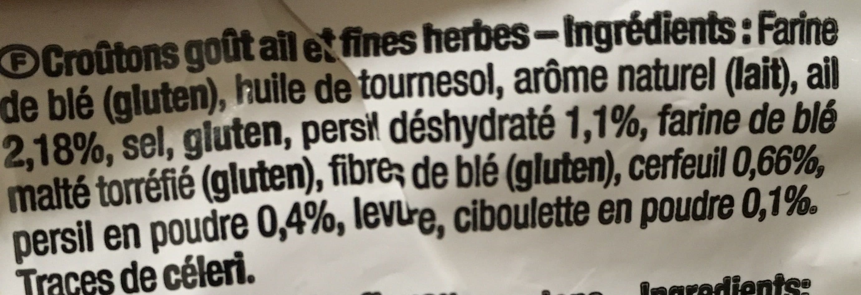 Tipiak Croûtons Goût Intense Ail et Fines Herbes packshot