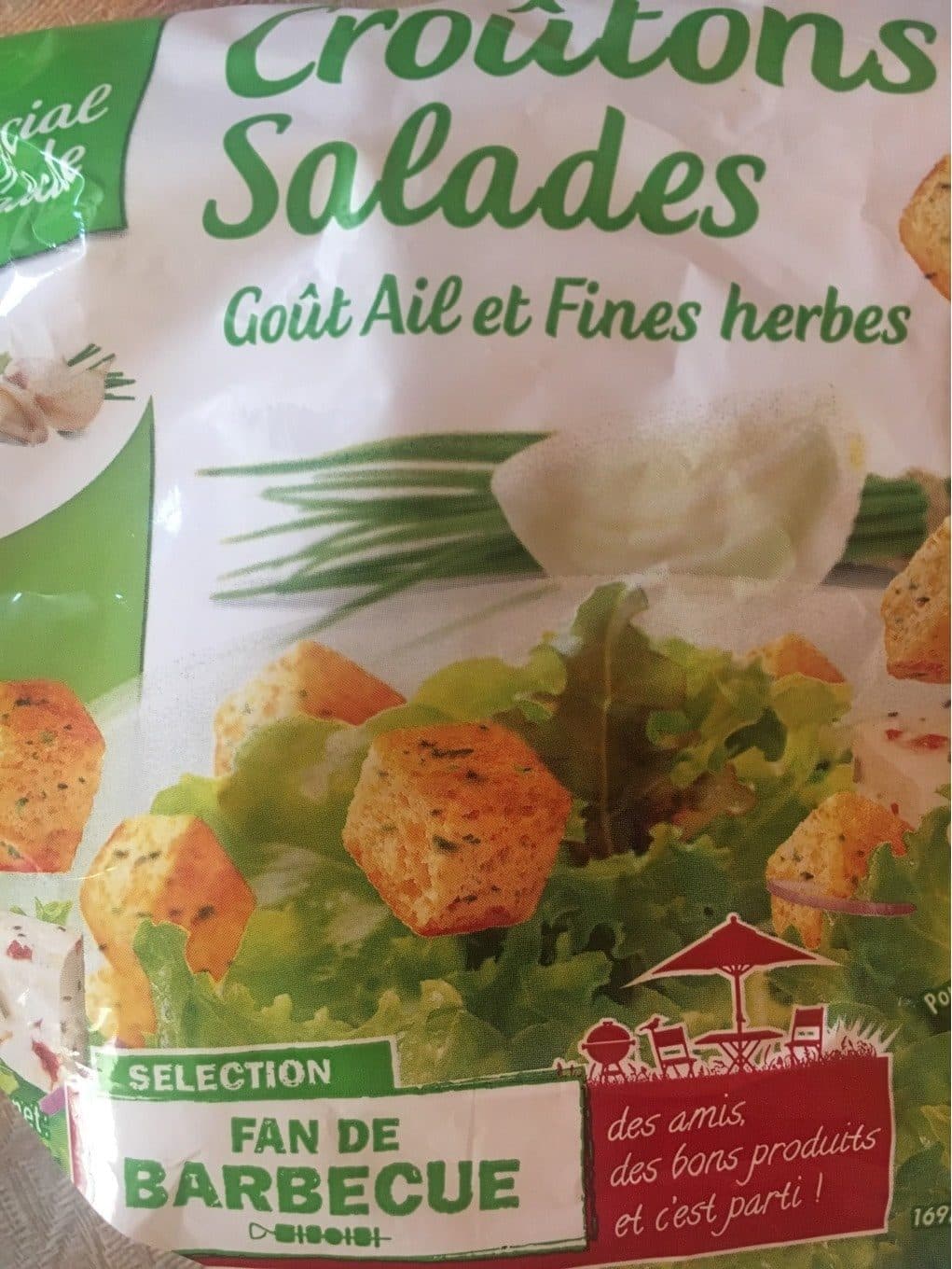 Open Food Facts Croutons salades gout ail et fines herbes packshot