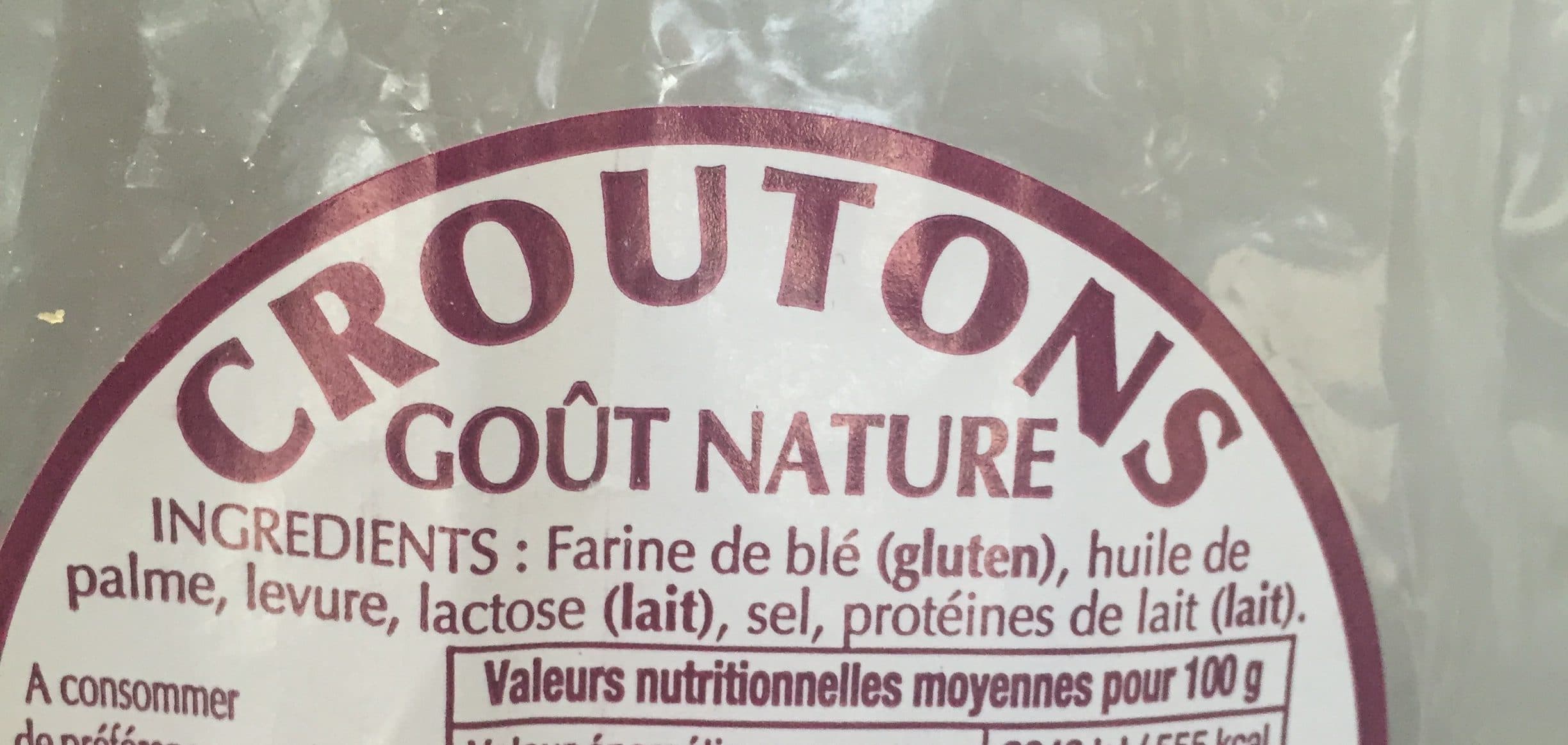 Croutons Croûtons Ronds Nature, Le Sachet De packshot