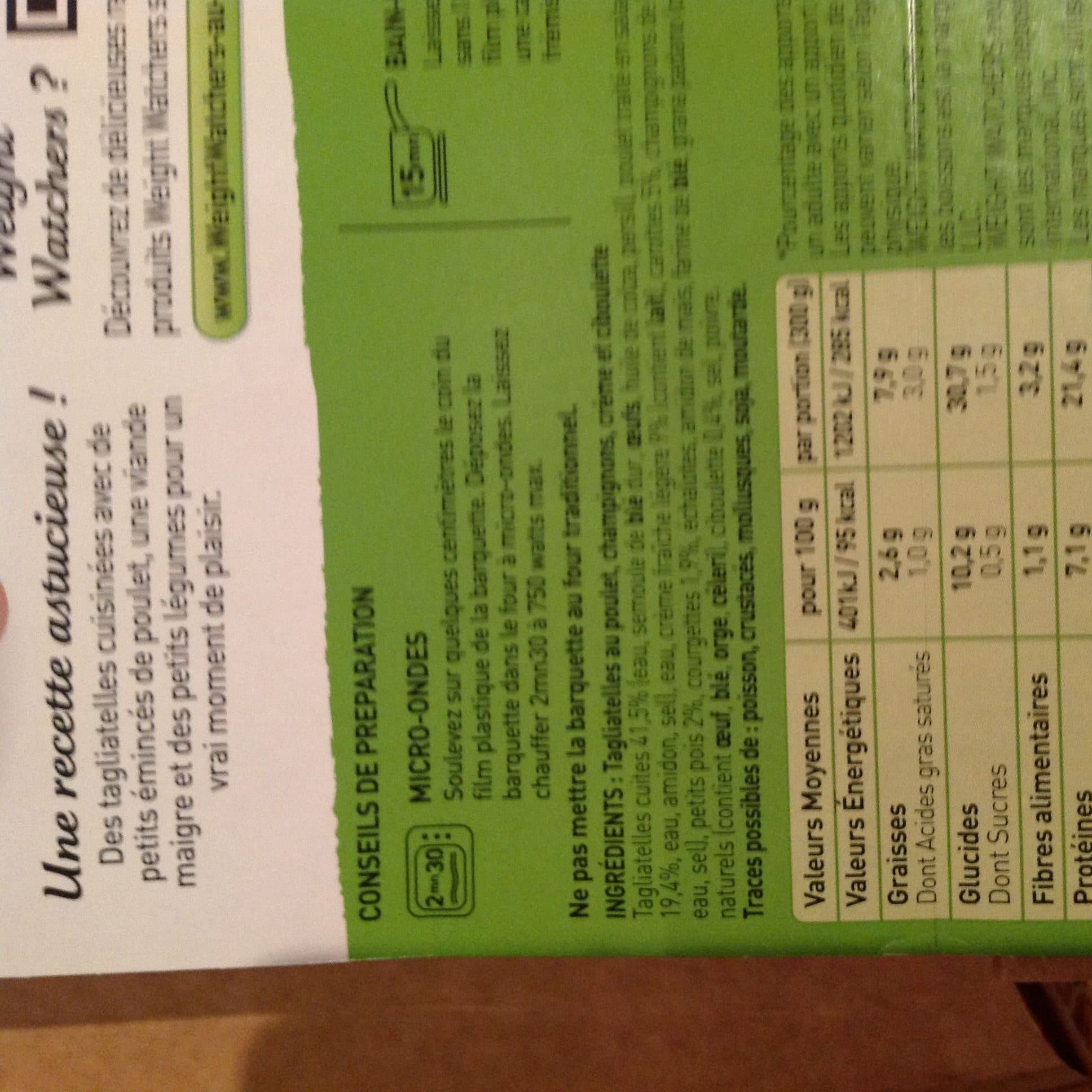 Weight Watchers Tagliatelles au poulet packshot