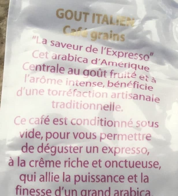 Malongo Café Goût Italien en Grains packshot