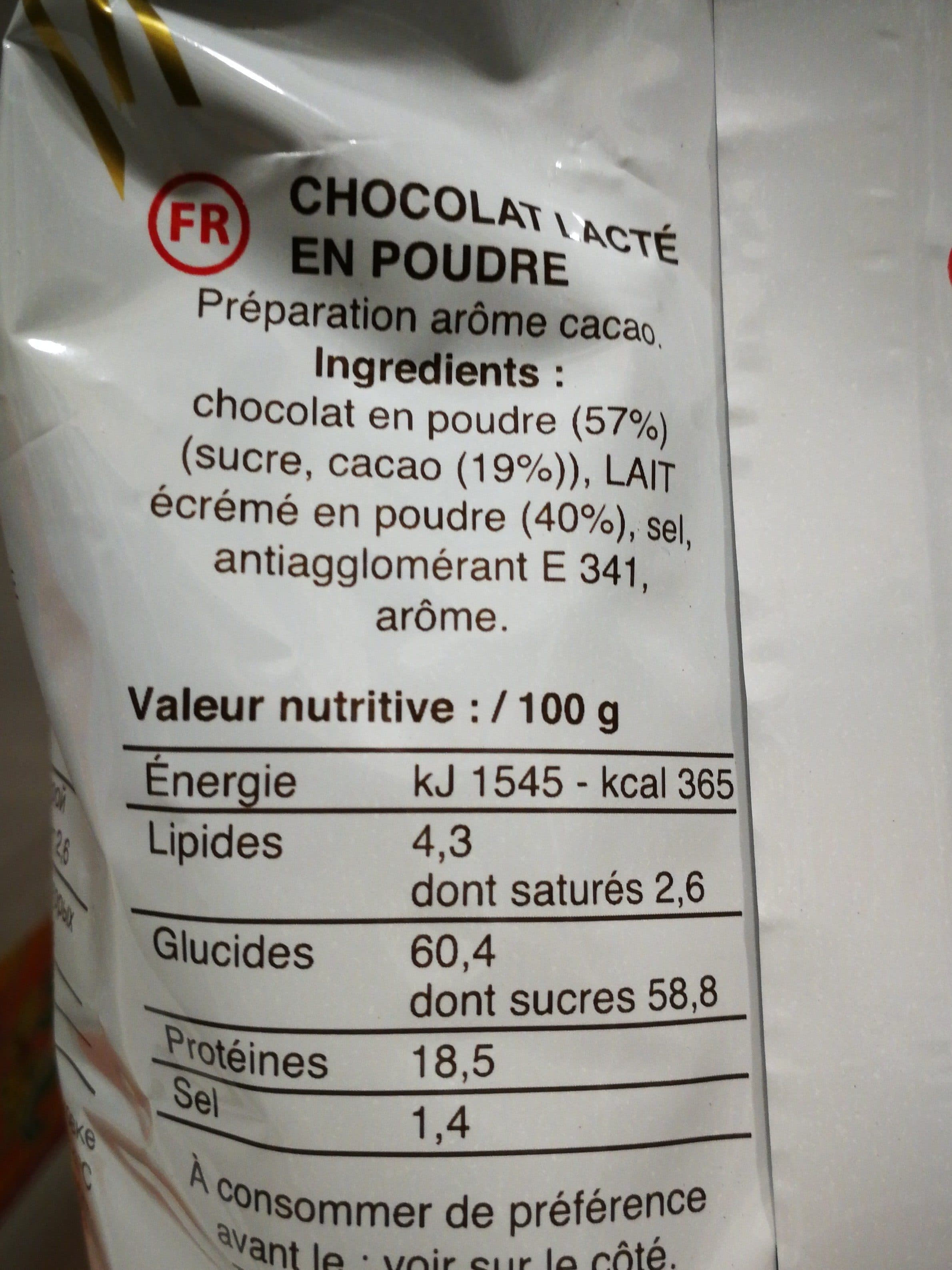 Malongo Chocolat Lacté en poudre packshot