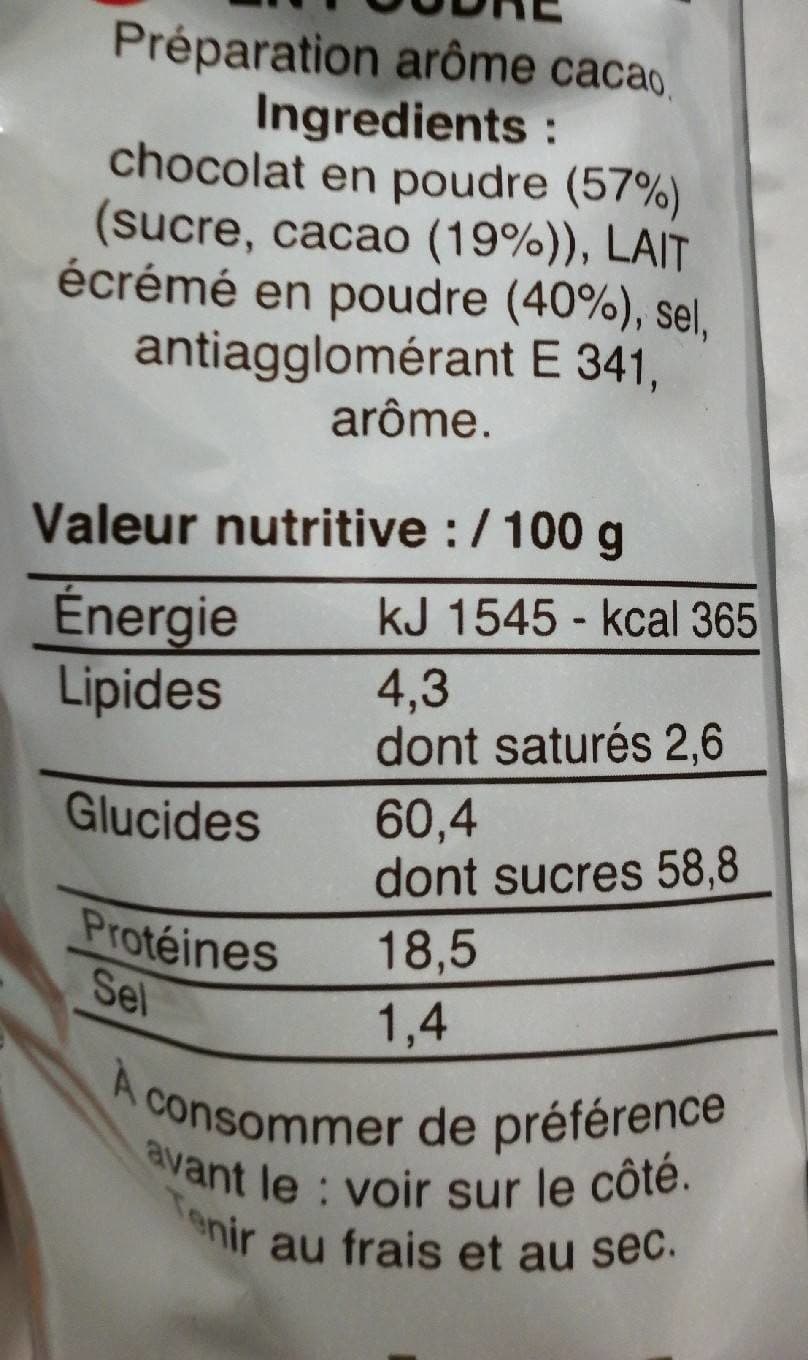 Malongo Chocolat Lacté en poudre packshot