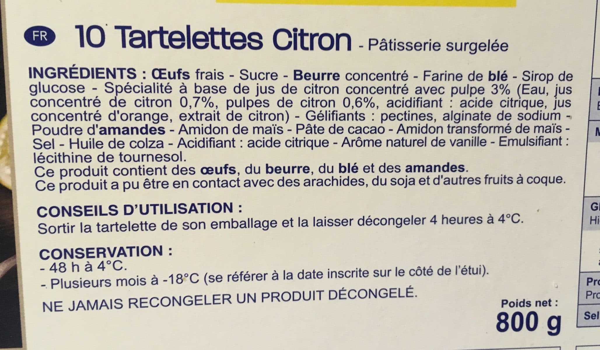 Pasquier 10X Tartelette Citron Pasquier packshot