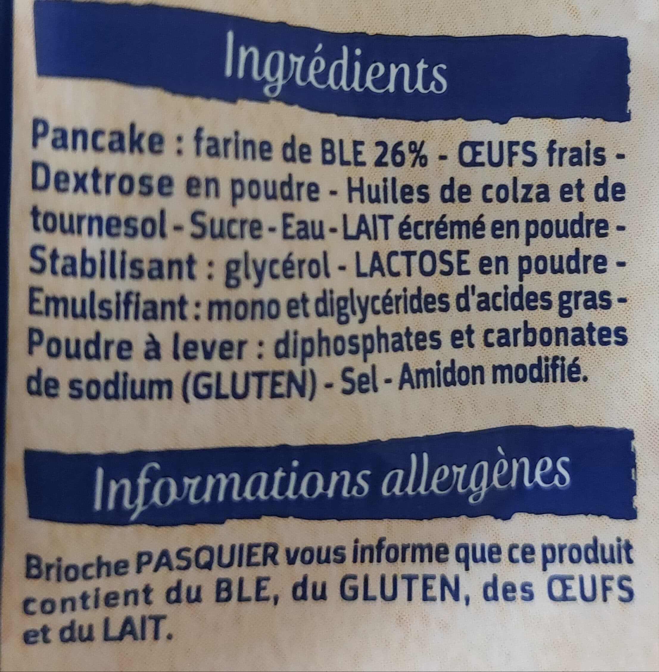 Pasquier Pancakes packshot