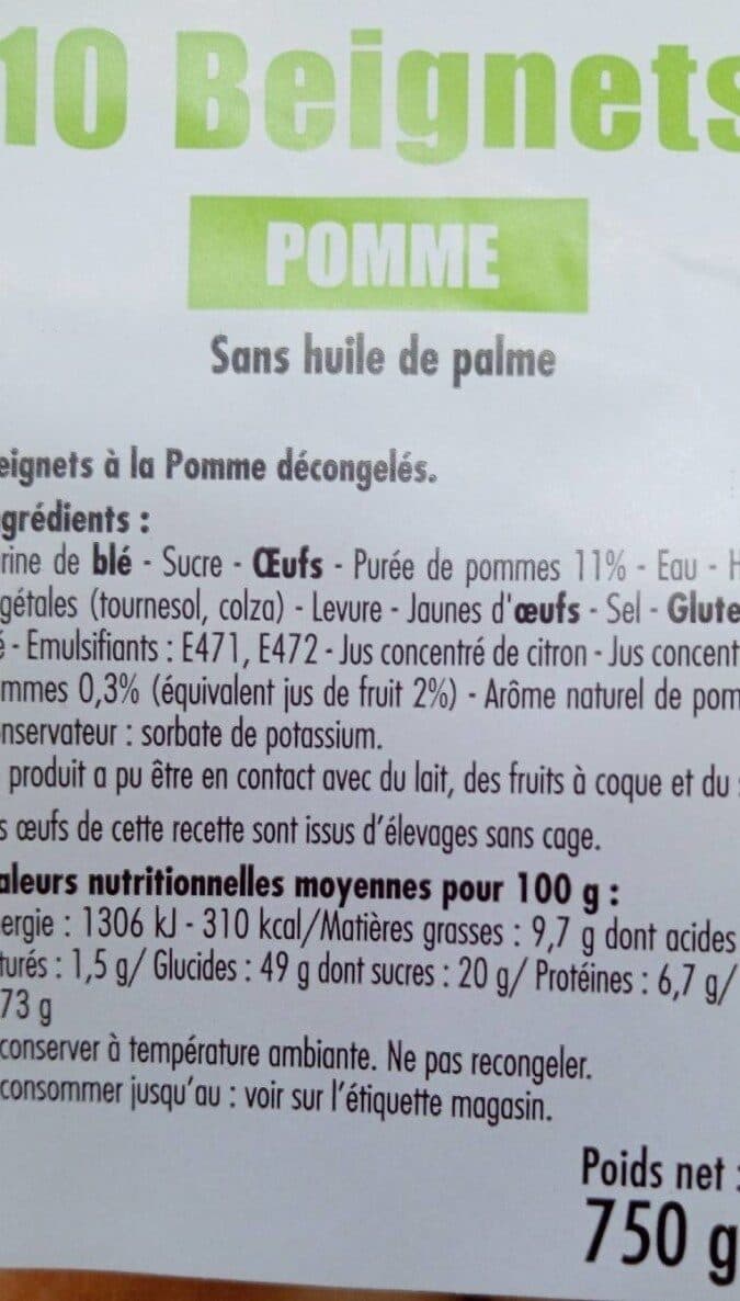 CARREFOUR Beignet aux Pommes packshot